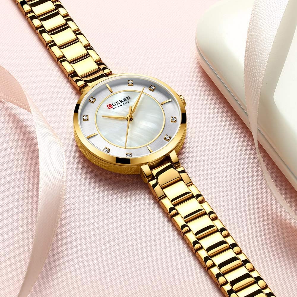 Reloj Curren 9051 Para Mujer Dama Dorado o Plateado