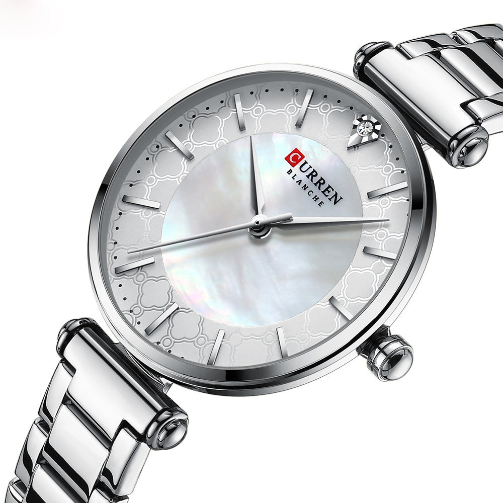 Reloj Curren para dama dorado, azul o plateado