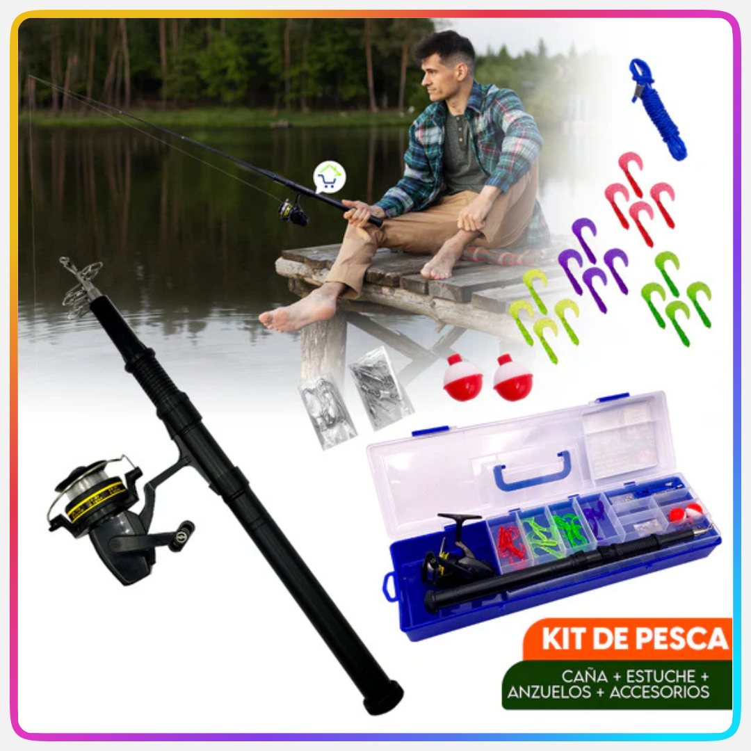 Kit Caña de Pescar + Estuche CENC-021