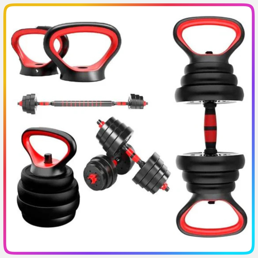 Kit Pesas 40 Kg Convertible Pesa Rusa