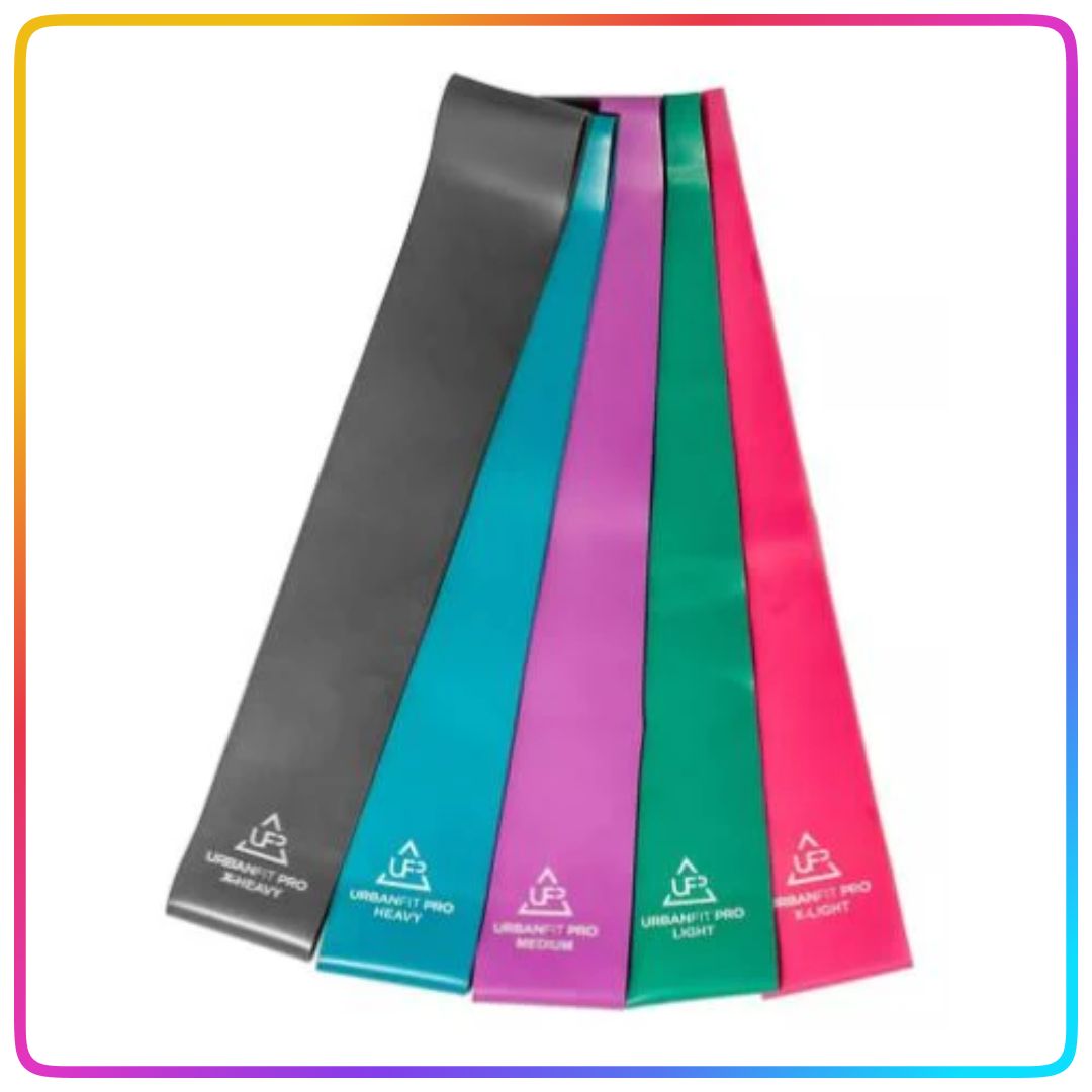 Bandas Elasticas Kit Latex Yoga Premium x 5