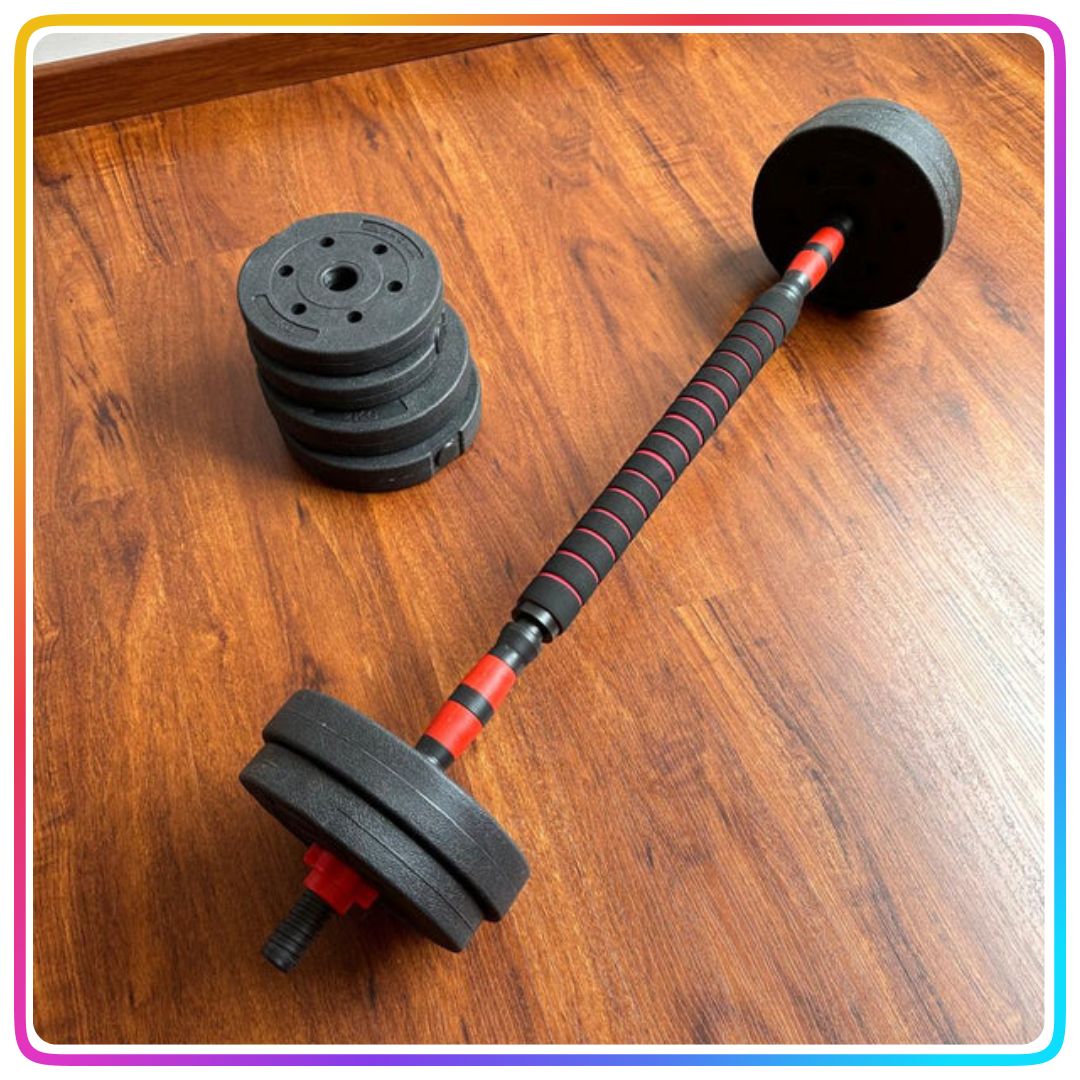 Kit de pesas de 40 Kg+ barra expandible