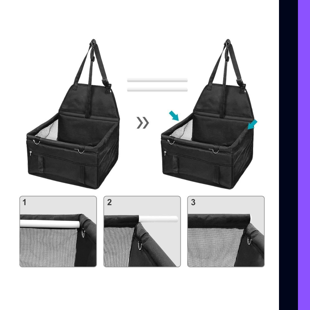 Cama de mascotas plegable para carro