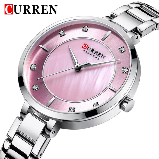Reloj Curren 9051 Para Mujer Dama Dorado o Plateado