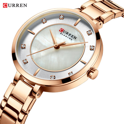 Reloj Curren 9051 Para Mujer Dama Dorado o Plateado