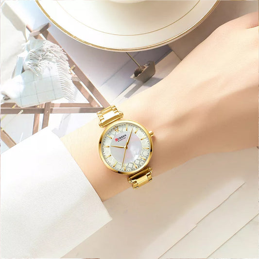 Reloj Curren para dama dorado, azul o plateado