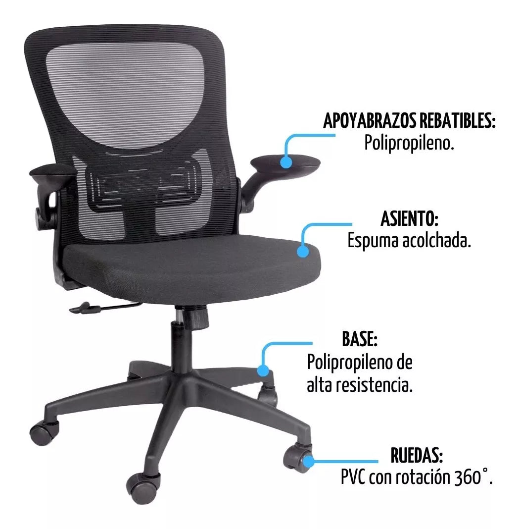 Silla Ergonomica Oficina Rebatible