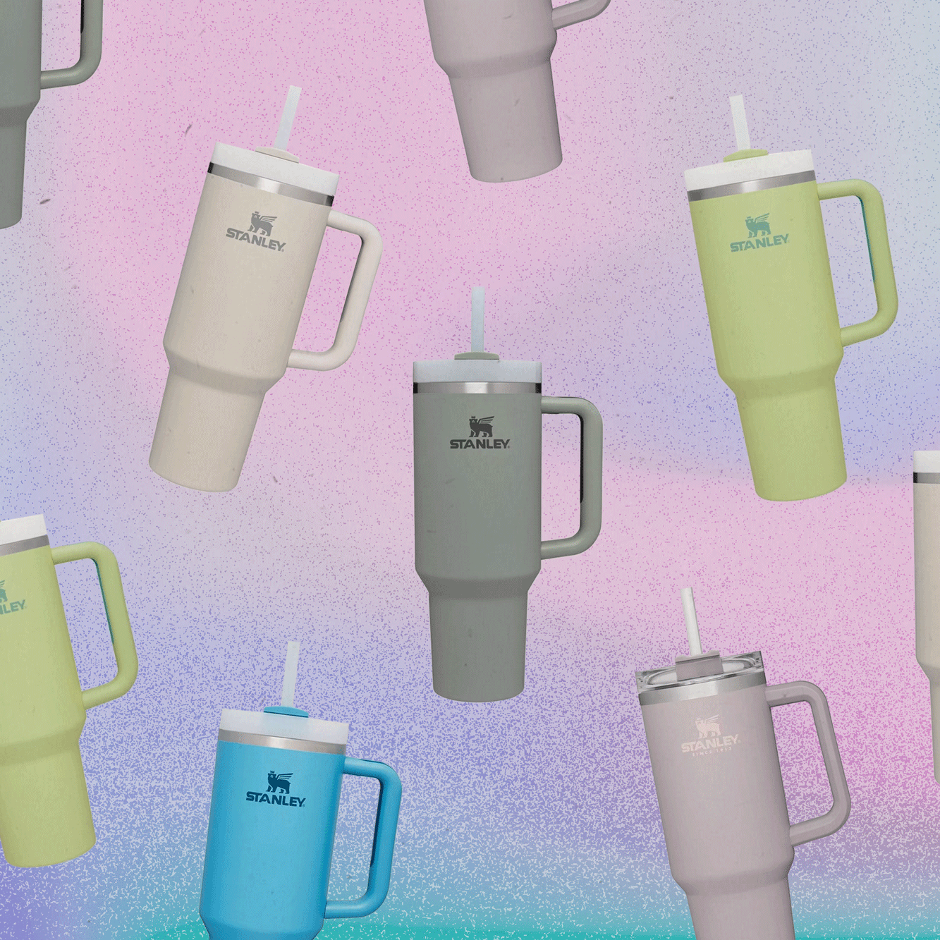 Termo Stanley 2 en 1 (Café,Café oscuro,verde, fucsia)