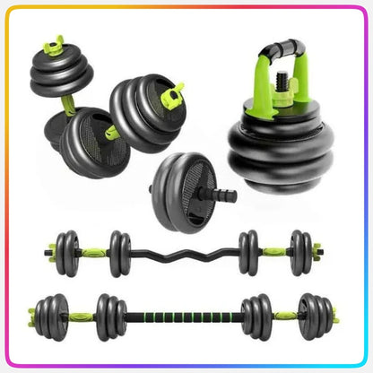 Kit Pesas Mancuernas 40 kg RUSAS verde