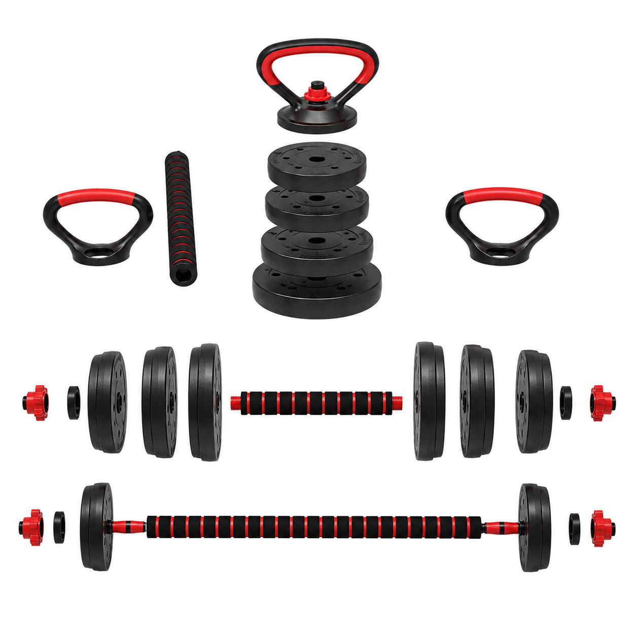 Kit Pesas 40 Kg Convertible Pesa Rusa