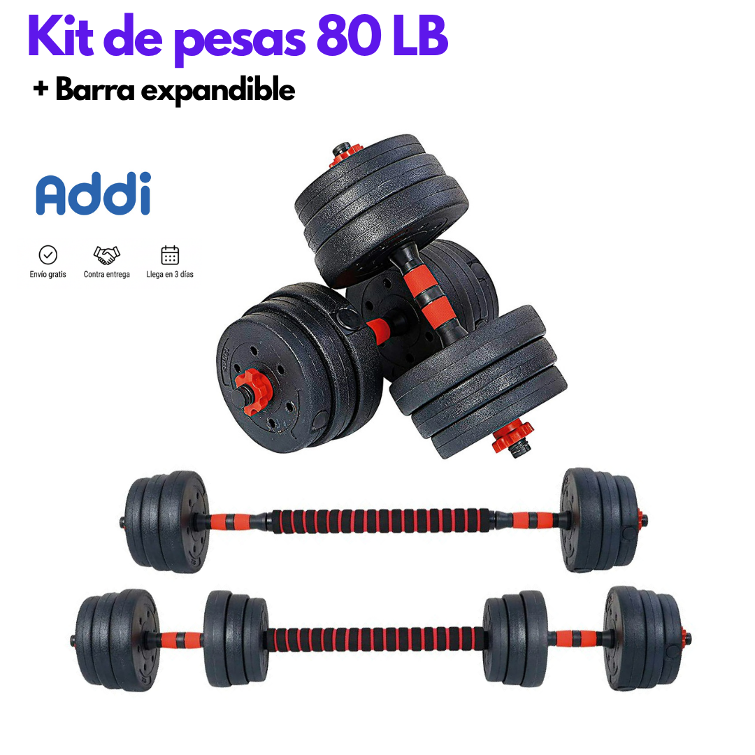 Kits de pesas de 40-80 LB Multi función