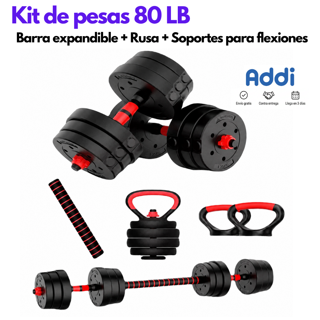 Kits de pesas de 40-80 LB Multi función