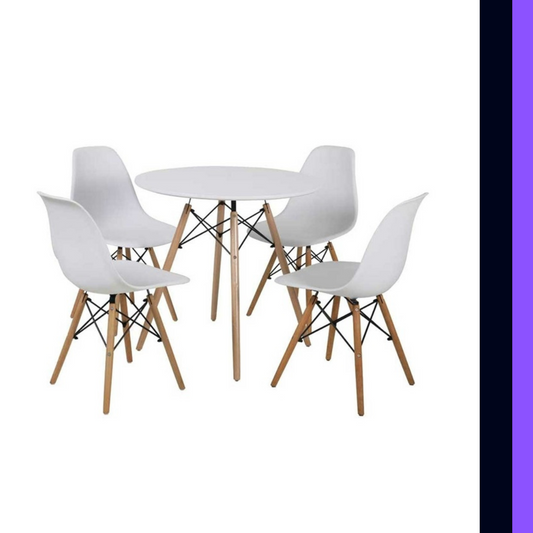 4 SILLAS COMEDOR EAMES MODERNA
