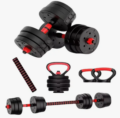 Kit Pesas 40 Kg Convertible Pesa Rusa
