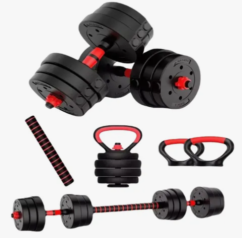 Kit Pesas 40 Kg Convertible Pesa Rusa