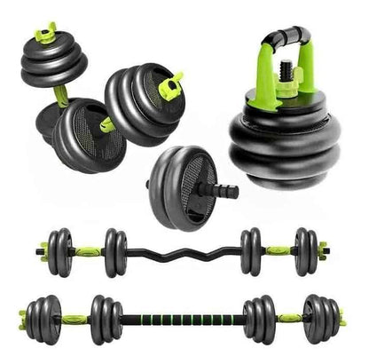 Kit Pesas Mancuernas 40 kg RUSAS verde